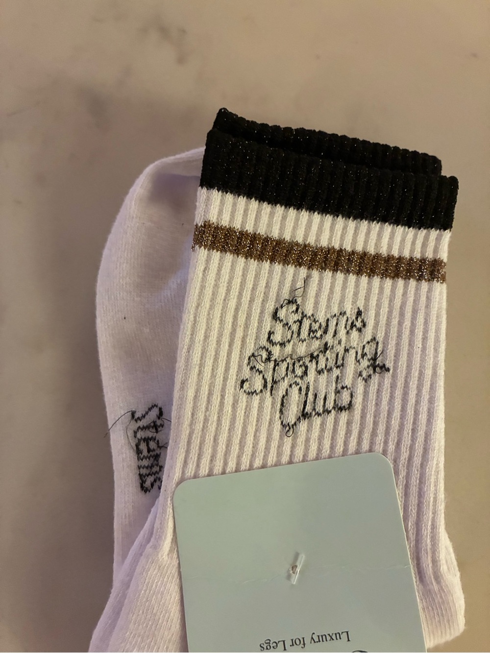 NWT STEM Sporting Club Stripe Crew Socks
One Size